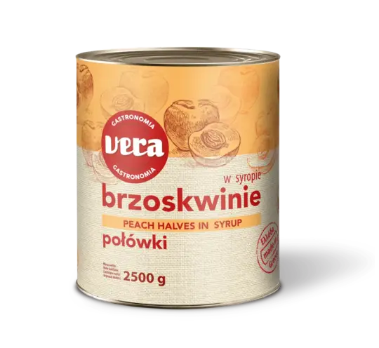 Половинки персика в сиропі