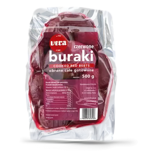 Очищений, цілий буряк, приготований Вірою