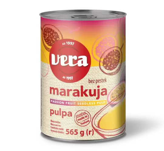 М'якоть маракуї без кісточок, банка 565г, Vera
