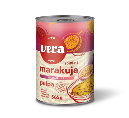М'якоть маракуї без кісточок, банка 565г, Vera