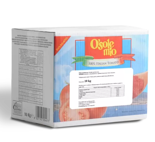 М'якоть томатів O'Sole mio, мішок в коробці, 1х10 кг