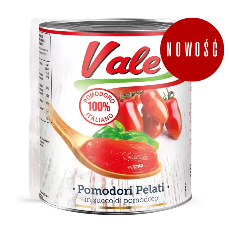 Vale pelati tomatoes, Can 2500g