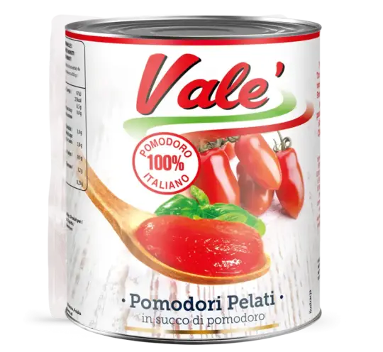Vale pelati tomatoes, Can 2500g