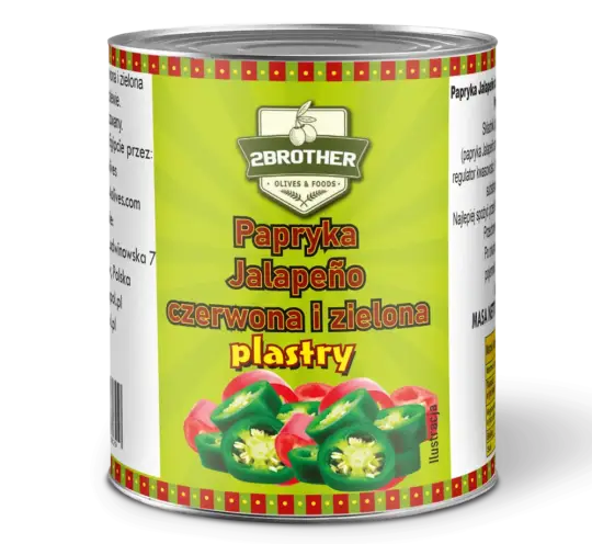 Нарізаний перець халапеньо (червоний/зелений)