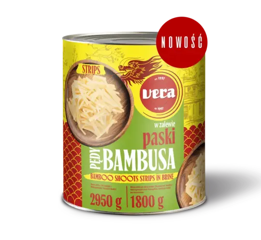 Pędy bambusa w paskach 2950g puszka