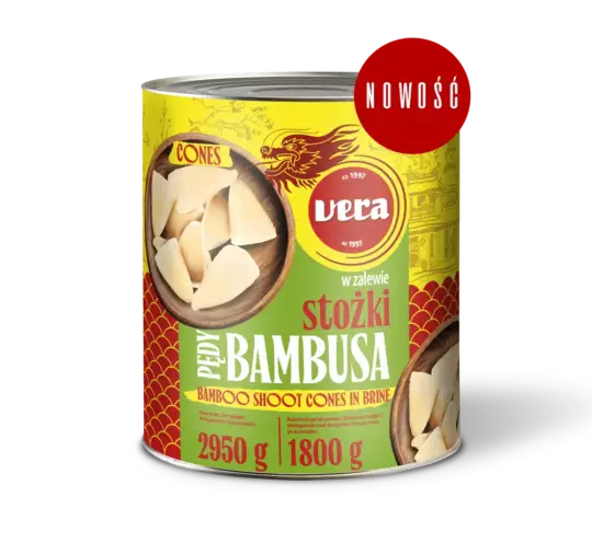 Pędy bambusa w stożkach 2950g puszka