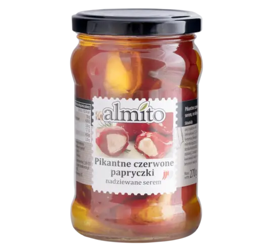 Пікантні червоні перчики «Альміто», фаршировані сиром